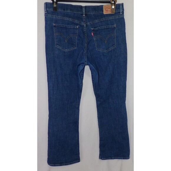 Levi's Women's Classic Bootcut Jeans Size 12 Blue Denim Stretchy 34x29 - Picture 3 of 9